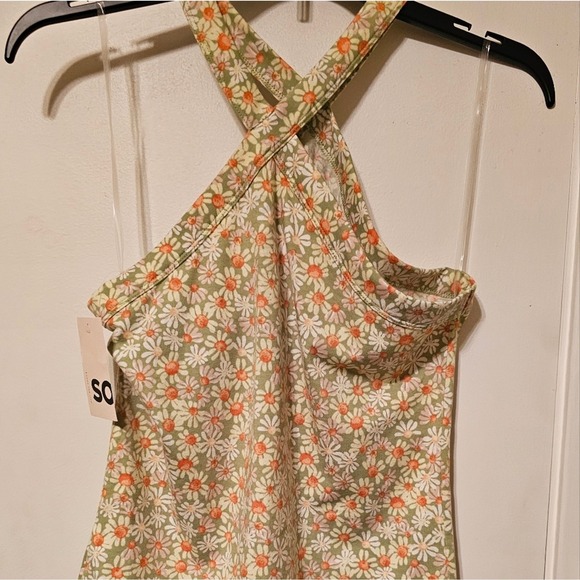 SO Tops - So Good For Life -‎ Woman's Size Large Halter Tank- New